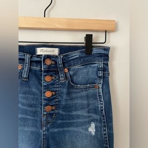 Madewell skinny jean with button fly